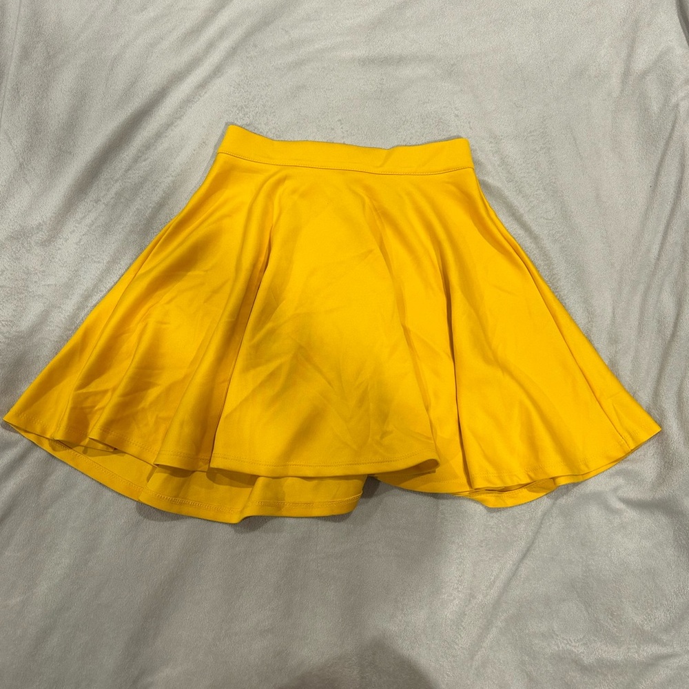 Yellow Flared Women's Skirt